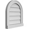 Ekena Millwork Round Top Surface Mount PVC Gable Vent w/ 2"W x 2"P Brickmould Sill Frame, 16"W x 18"H GVPRT16X1803SN - alternate 5